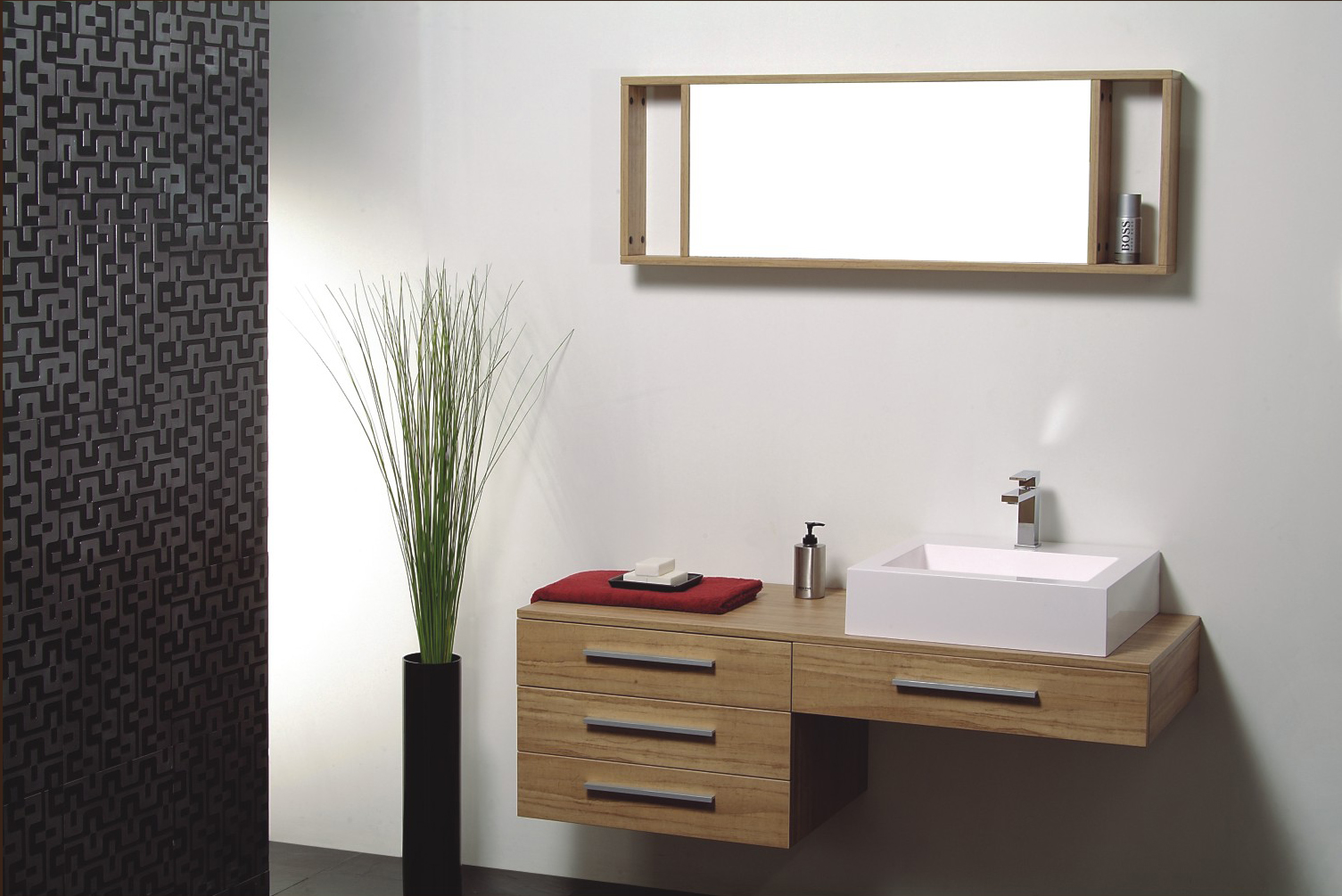 515 (L, R) Tang standard solid wood bathroom cabinet